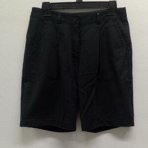L.L. Bean Black Women's Flat Front Shorts